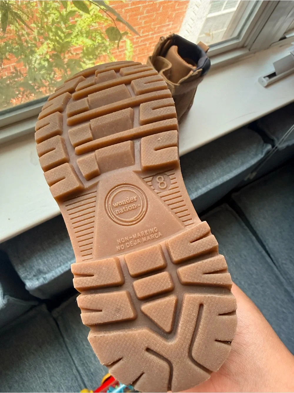 Kids Brown Work-Style Boots - Classic Tan wonder nation